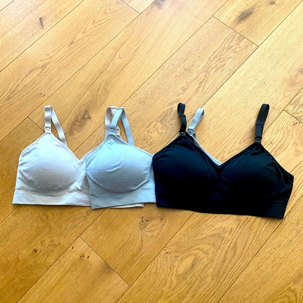 3 medium Auden nursing bras